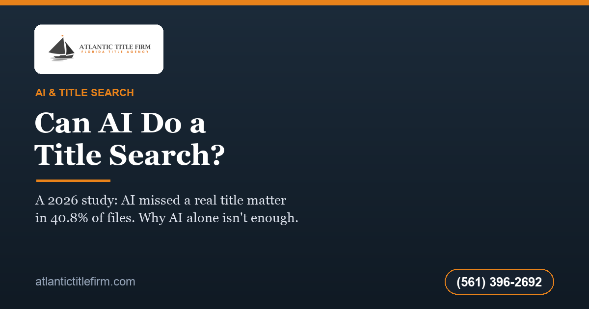 Can AI Do a Title Search