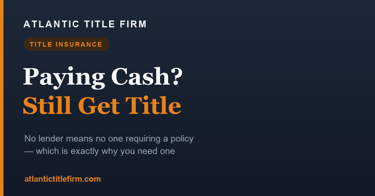 Do I Need Title Insurance If I'm Paying Cash in Florida?