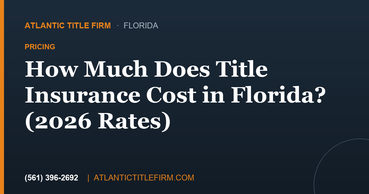 How Much Does Title Insurance Cost?